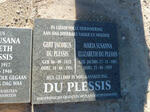 PLESSIS Gert Jacobus, du 1852-1931 & Maria Susanna Elizabeth JACOBS 1881-1959