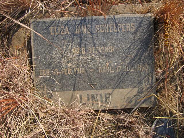 SCHEEPERS Eliza Jane Scheepers nee STEVENS 1914-1969