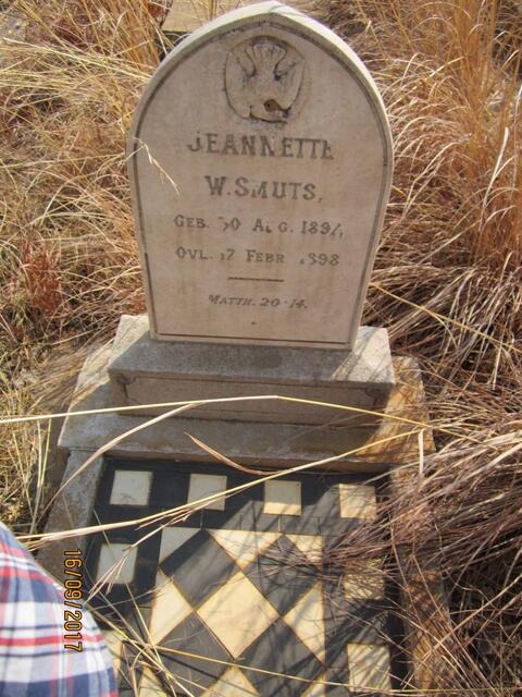 SMUTS Jeanetta W. 1897-1898