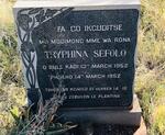 SEFOLO Tryphina 1952-1952