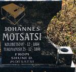 MOTSATSI Johannes 1884-1896