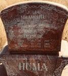 HUMA John Letsebe 1912-1964 & Julia Mmamputu 1922-2010