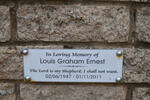 ERNEST Louis Graham 1947-2011