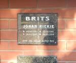 BRITS Johan 1941-2002 & Riekie 1941-2014