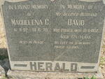 HERALD David -1952 & Magdelena C. 1892-1976