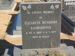 KACHELHOFFER Elizabeth Hendrina 1903-1977