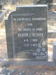OLIVIER Hester L. 1909-1972