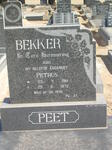 BEKKER Petrus 1914-1972 