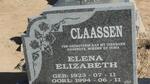 CLAASSEN Elena Elizabeth 1923-1994