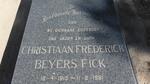 FICK Christiaan Frederick Beyers 1915-1981 