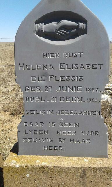 PLESSIS Helena Elisabet, du 1885-1885