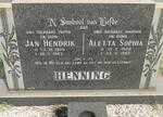 HENNING Jan Hendrik 1924-1987 & Aletta Sophia 1928-1982 :: HENNING Sewis 1949-1995