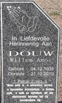 DOUW Willem Amos 1938-2010