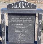 MADIKANE Nontsokolo Elsie 1942-2017