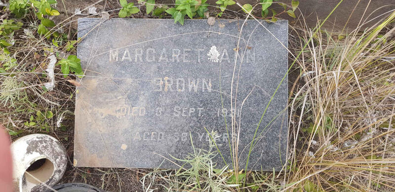 BROWN Margaret Ann -1931