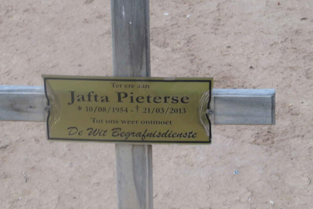 PIETERSE Jafta 1954-2013