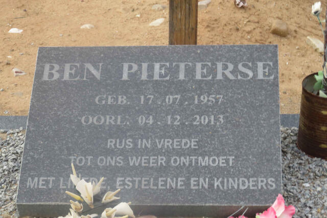 PIETERSE Ben 1957-2013