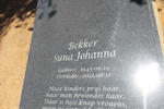 BEKKER Suna Johanna 1945-2011