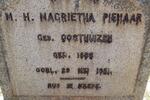 PIENAAR M.H. Magrietha nee OOSTHUIZEN 1886-1951