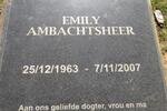 AMBACHTSHEER Emily 1963-2007