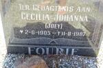 FOURIE Cecilia Johanna 1905-1987