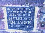 JAGER Beatrice Joyce, de 1917-2006