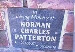 PATTERTON Norman Charles 1953-2006