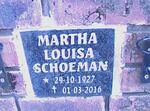 SCHOEMAN Martha Louisa 1927-2016