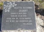 JOUBERT Aletta Susanna 1944-1946