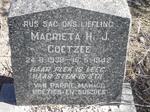 COETZEE Magrieta H.J. 1938-1942