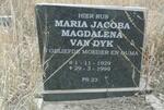 DYK Maria Jacoba Magdalena, van 1929-1999