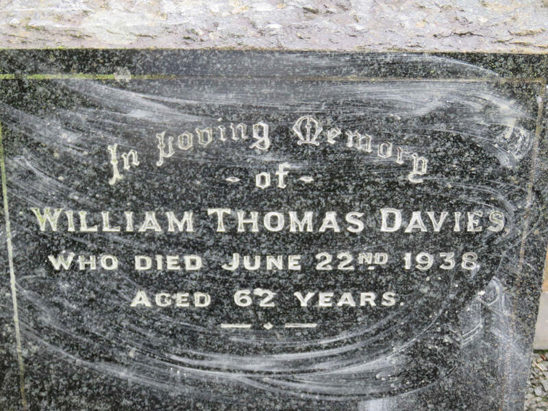DAVIES William Thomas -1938