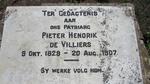 VILLIERS Pieter Hendrik, de 1829-1907