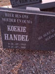 HANDEL Koekie 1945-2000