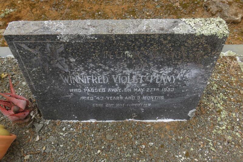 PENNY Winnifred Violet -1953