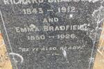 BRADFIELD Richard 1843-1912 & Emma 1850-1926