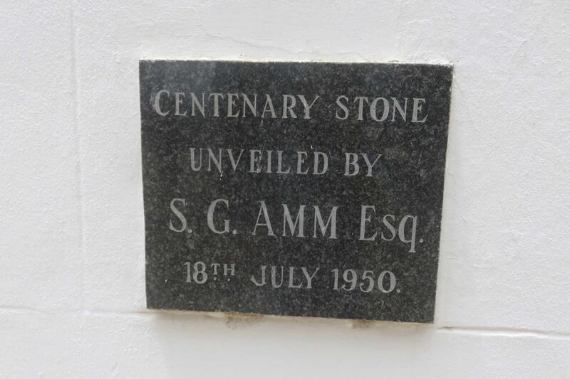14. Centenary stone - unveiled by A.C. Amm
