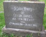 HEEVER Gideon Daniel, van den 1911-1956