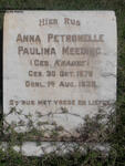 MEEDING Anna Petronelle Paulina nee KRAUSE 1879-1939