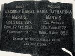 MARAIS Jacobus Daniel 1867-1951 & Maria Catharina PIENAAR 1872-1952