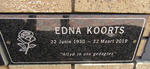 KOORTS Edna 1930-2019