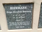 BIERMANN Hugo Hendrik Hertzog 1947-2020