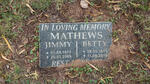 MATHEWS Jimmy 1915-2009 & Betty 1919-2019