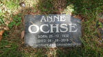 OCHSE Anne 1932-2019