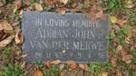 MERWE Adrian John, van der 1963-1996