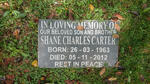 CARTER Shane Charles 1963-2012