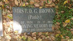 BROWN P.D.G. 1936-2013