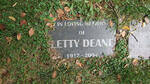 DEANE Letty 1917-2004