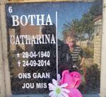 BOTHA Catharina 1940-2014