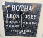 BOTHA Leon 1947-2011 & Joey 1948-